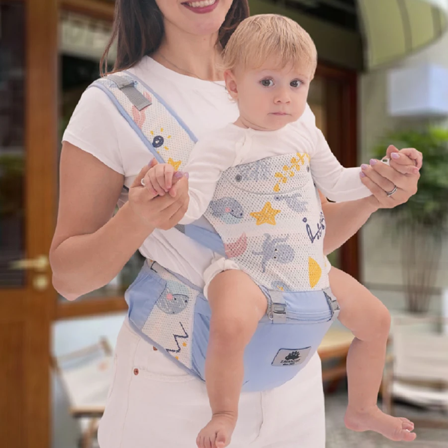 

Universal Multi-Functional Baby Carrier Stool Lightweight Seasonal Single Waist Back Belt Front Hold Style Baby Product