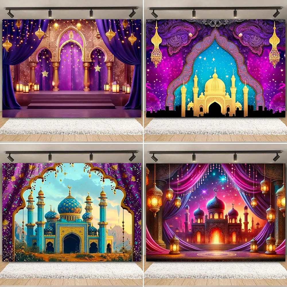 

Arabian Moroccan Nights Birthday Party Decor Background Aladdin Photography Backdrop Baby Shower Banner Photo Booth Studio Props