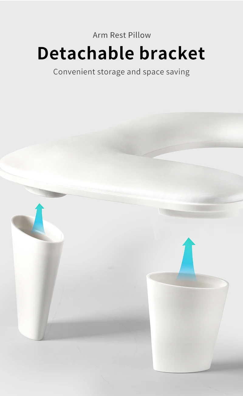 Zwei-Hände-Nagelkunst-Handkissen aus PU-Leder, Handständer für Maniküristen, tragbares PU-Handkissen, weiche Handauflage für Nagel- und Armmaniküre, Nagelkissen-Handauflage für Maniküristen, geneigtes Design