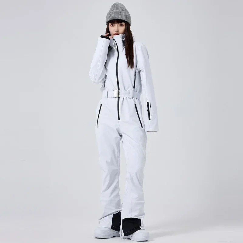 Winter One-piece Skiing Sets Outdoor Sports Ski Suit 2025 New Windproof Waterproof Snowboarding Jumpsuits Breathable for Women