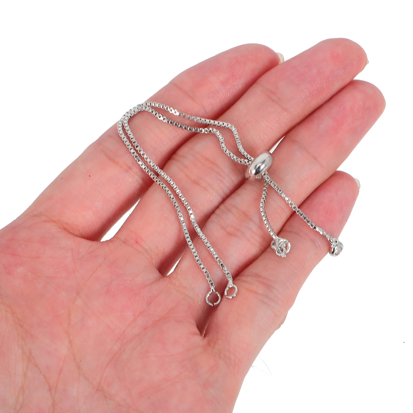 

5pcs Adjustable Sliding Chain Bracelets Kit for Jewelry Making Durable Handmade Women Copper Trendy Beads Compatible