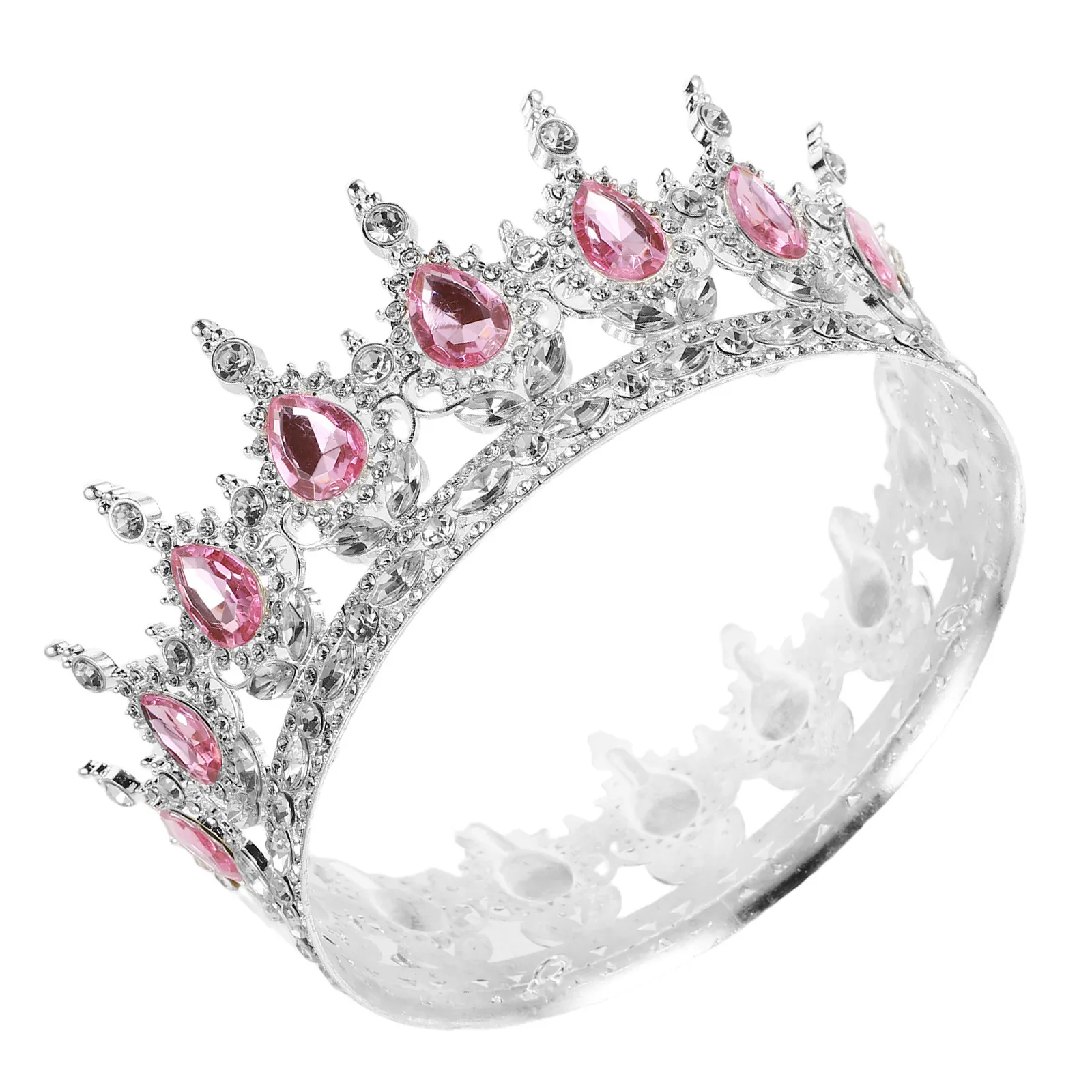 

Барочная корона-ободок с кристаллами и стразами в форме листьев, свадебная тиара, королевский аксессуар для волос невесты, винтажный костюм принцессы на день рождения