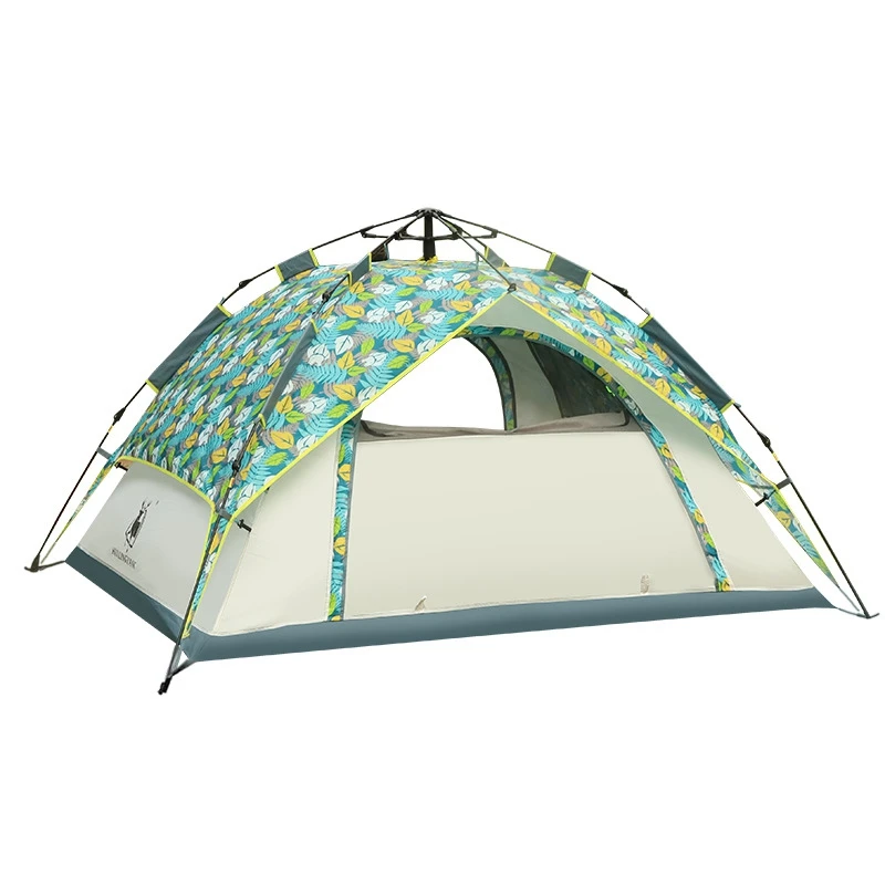 

Hui Lingyang 3-4 Person Fully Automatic Quick Open Tent Double Layers Rainproof Outdoor Camping Family Tourist Equipment 5Color