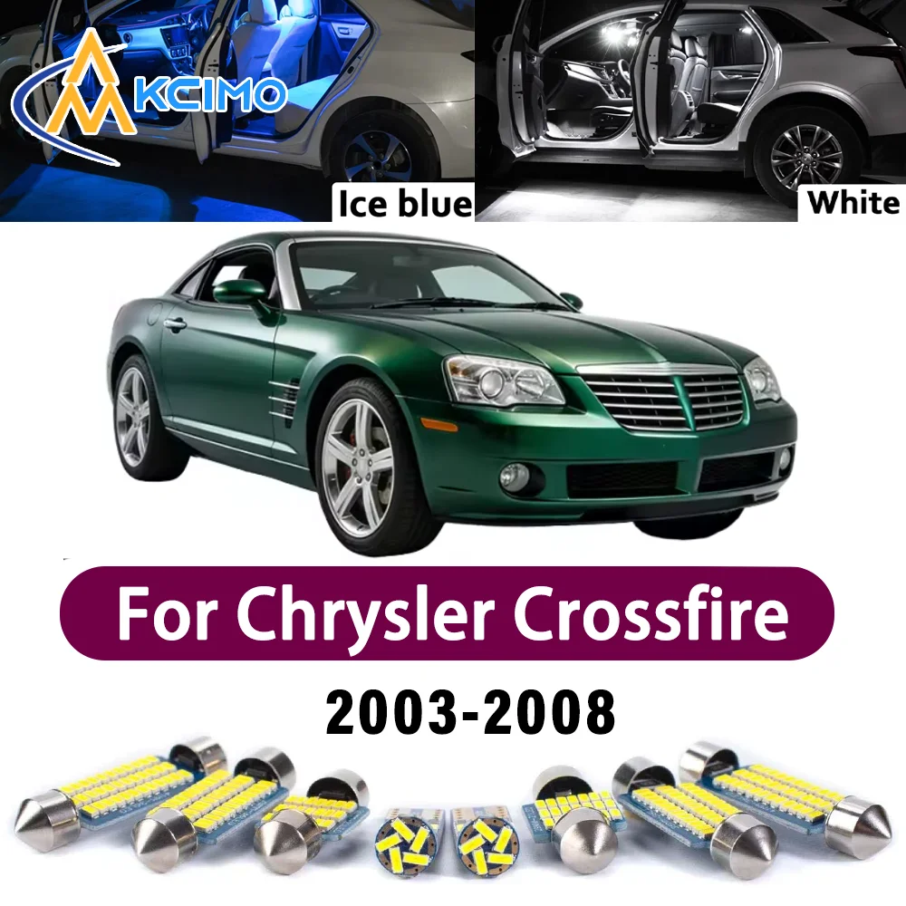 

New Canbus Number Plate Bulb For Chrysler Crossfire 2003-2008 Interior Reading Map Bright Mirror Premium Error-Free Safer Lights