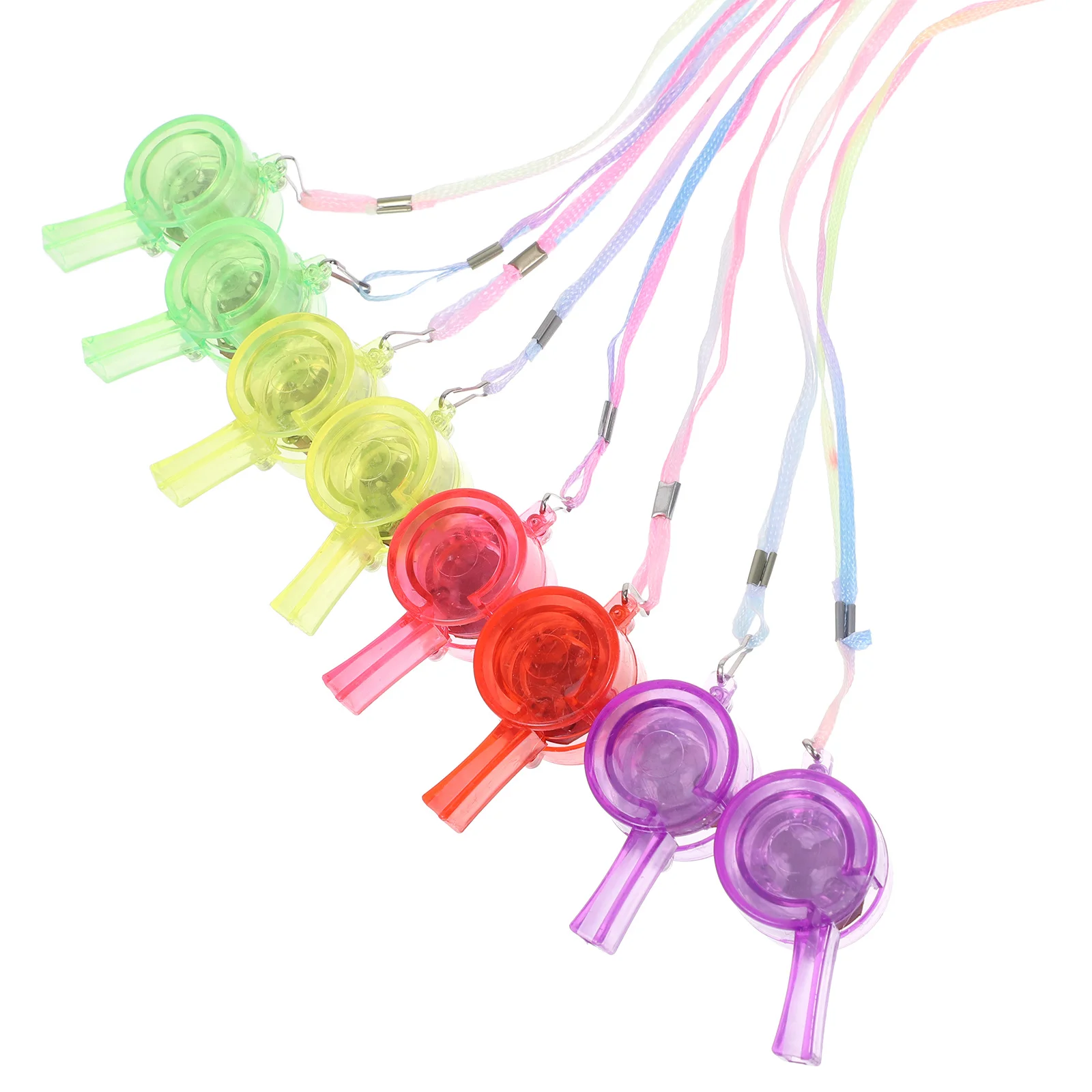24Pcs Luminous Whistle Party Favors Kids Plaything Durable Funny Cheering Props Birthday Carnival Holiday Glow in Dark