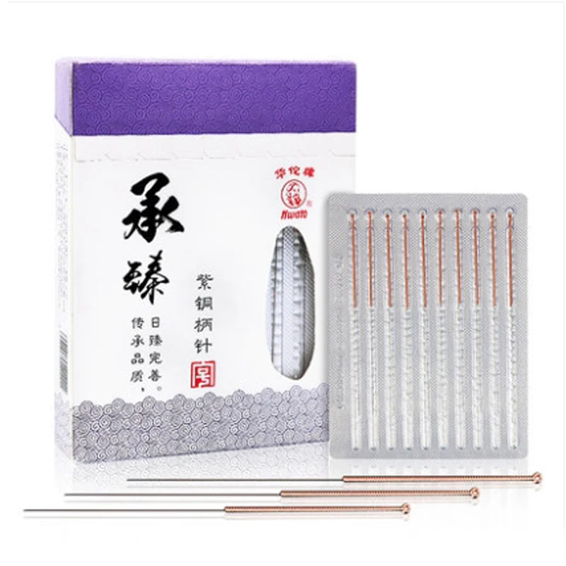 

100pcs Filiform Needle Acupuncture Hwato Disposable Sterile Copper Handle Chinese Acupuncture Needles Multi Size Wholesale