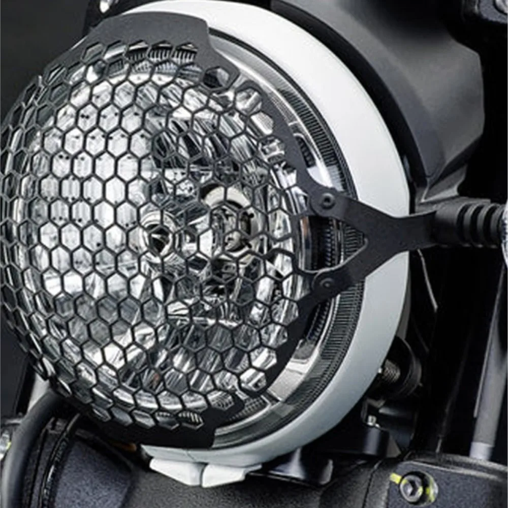 Headlight Grille Lamp Grid Guard For Ducati Scrambler Nightshift Icon Dark Street Classic Mach 2.0 Cafe Racer Flat Tracker Pro