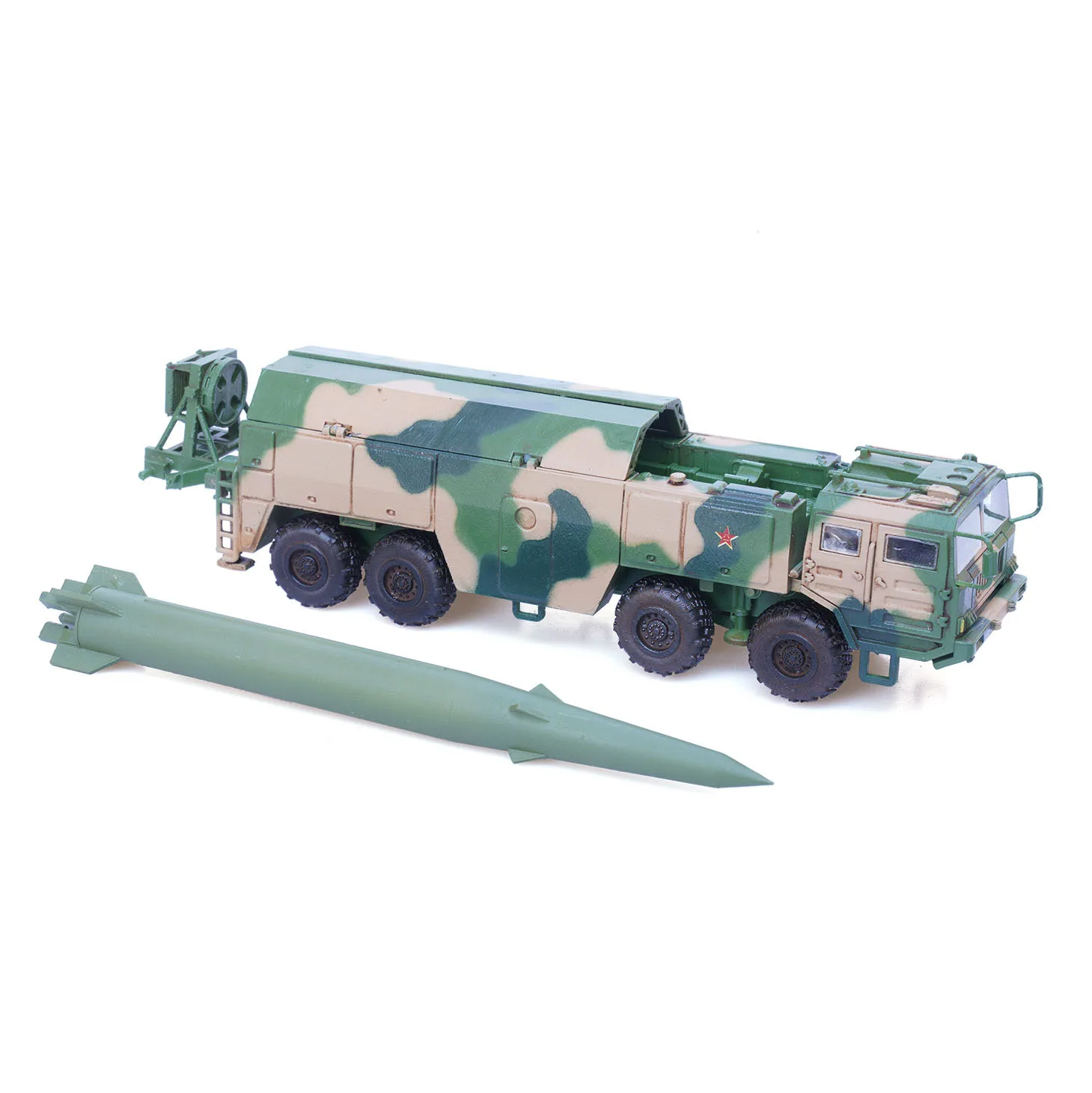 1/72 Scale Product Of 3D-printed Resin Material China Rocket Force DF-15 Ballistic Missile Launcher Militarized Combat Car Model