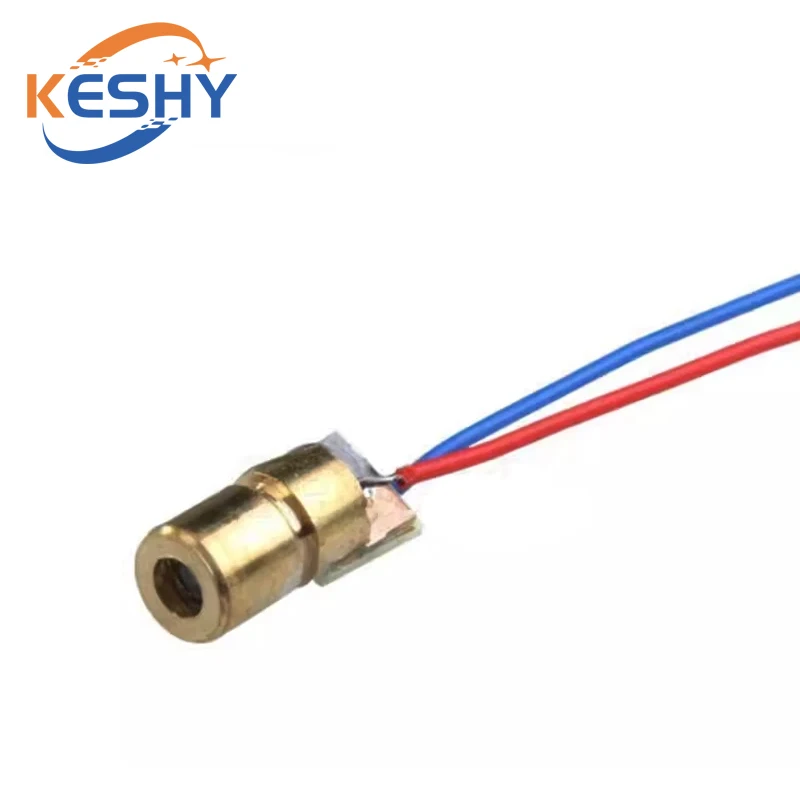 10 قطعة قابل للتعديل مؤشر ليزر صغير ديود ريد دوت ليزر ديود الدائرة 3 فولت/5 فولت 5 ميجا واط 650nm وحدة مؤشر البصر النحاس رئيس