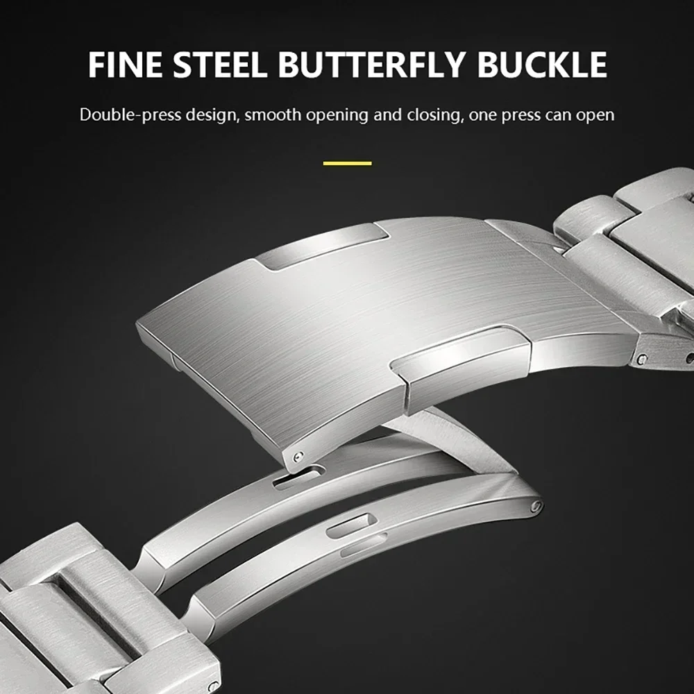 22 مللي متر التيتانيوم حزام معدني لساعة هواوي GT6 5 4 برو 46 مللي متر الفاخرة الأعمال سوار معصمه ربط سوار لهواوي GT3-2 46