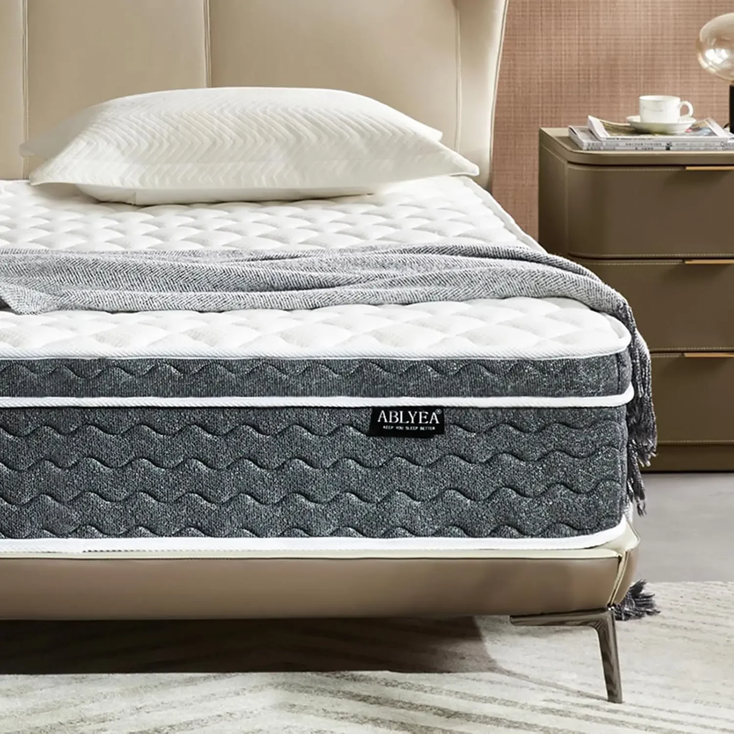 Mattress 12 Inch Hybrid Mattress Queen Size - Memory Foam & Individually Pocket Coils Springs | Pressure Relief | Motion Isolati