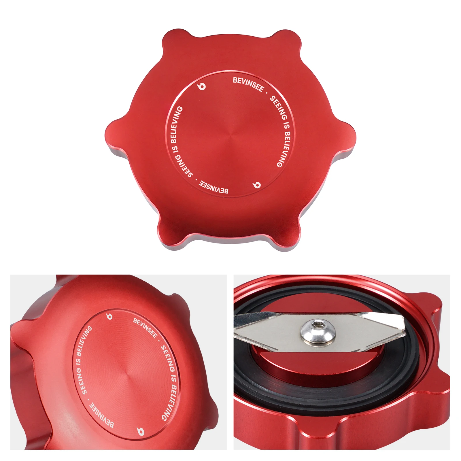 BEVINSEE M نمط زيت المحرك حشو الرقبة غطاء عازل لسيارات BMW E30 E60 E46 E90 E36 E39 E91 E92 E93 E61,X3 E83,X5 E53 E70,Z3 Z4 #6