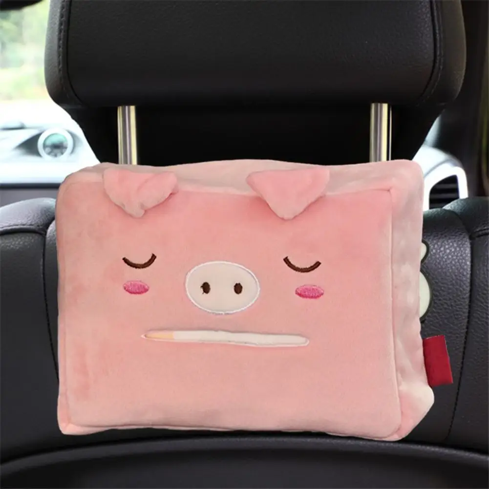 

Back Seat Tissue Box Car Armrest Box Tissue Case Holder Stylish Back Seat Headrest Hanging Napkin Clip Auto Accessories for A