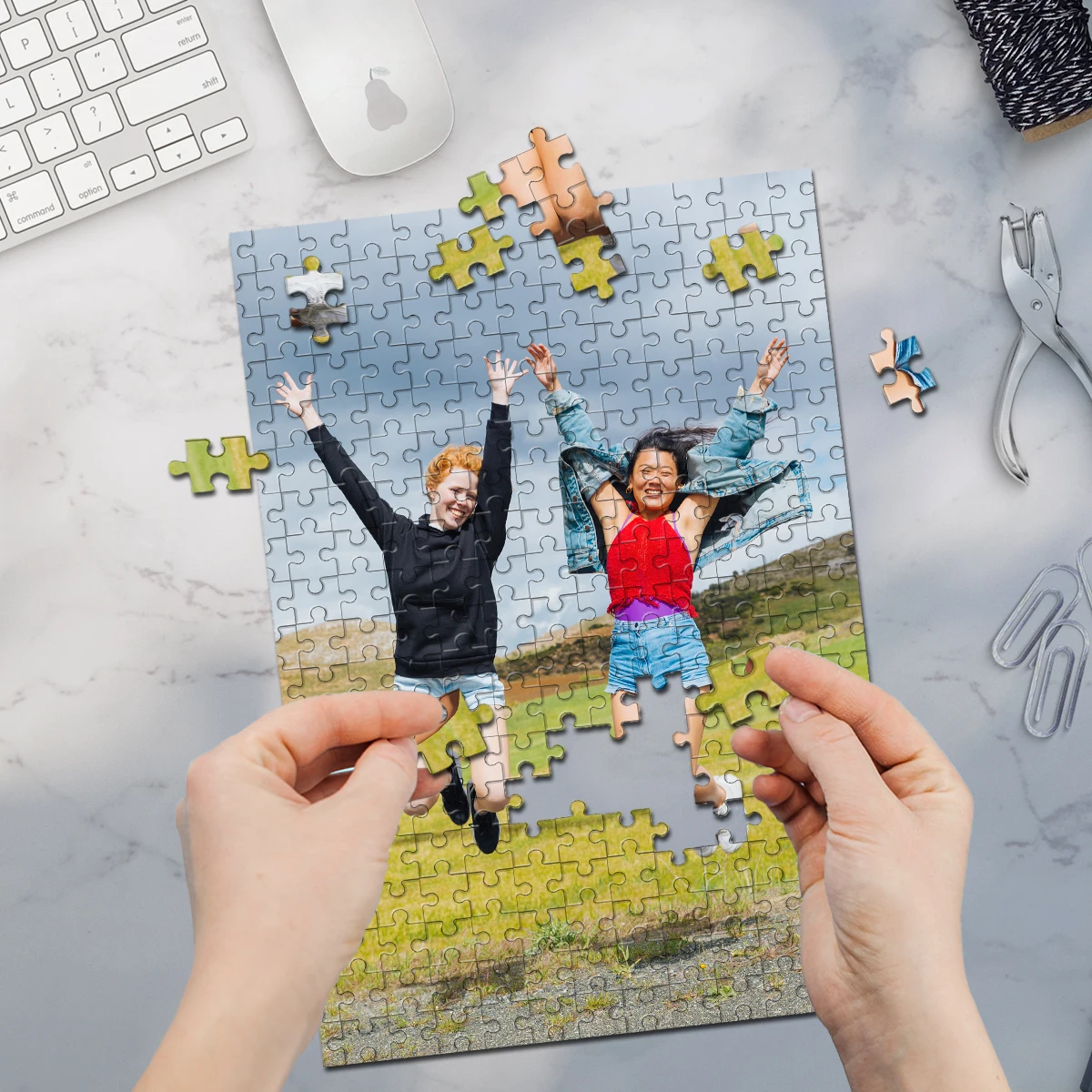 35/300/500/1000pcs Personalized Custom Photo Puzzle Toys For Kids Gifts The Customized Puzzle Will Become A One-Of-A-Kind Gift.