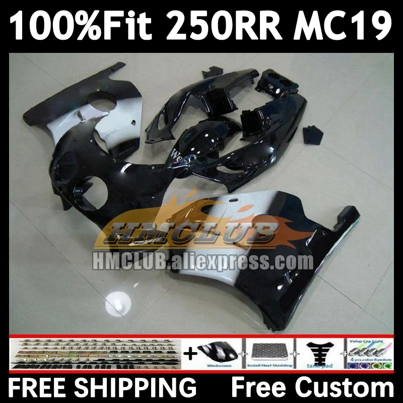 Injection Body For HONDA CBR 250RR 250R 250 RR CC black west 88 89 96No.15 CBR250 RR MC19 MC 19 CBR250RR 1988 1989 OEM Fairing