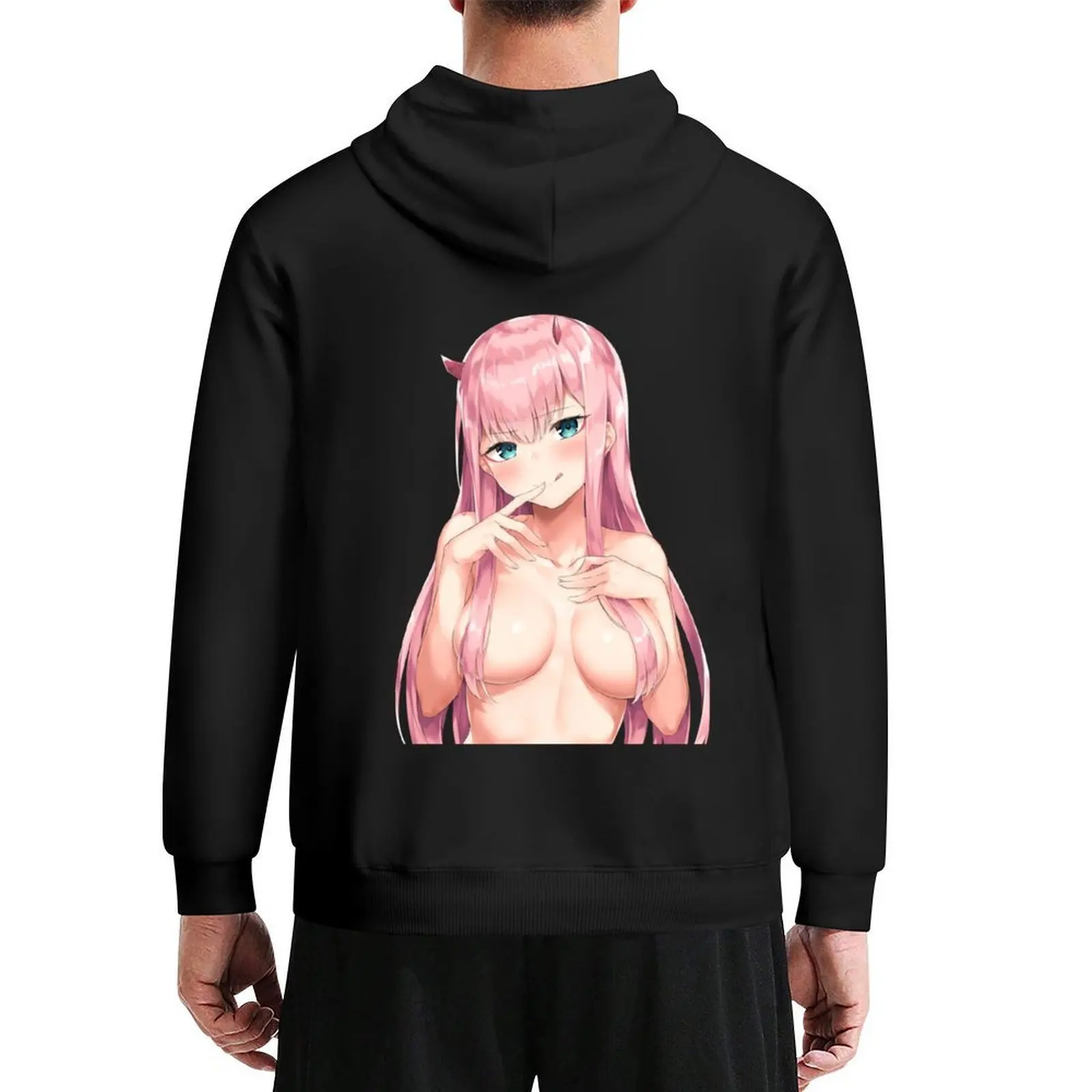 

Zero Two Hoodie korean style clothes hooded shirt men's sweat-shirt clothes for men new hooded tee