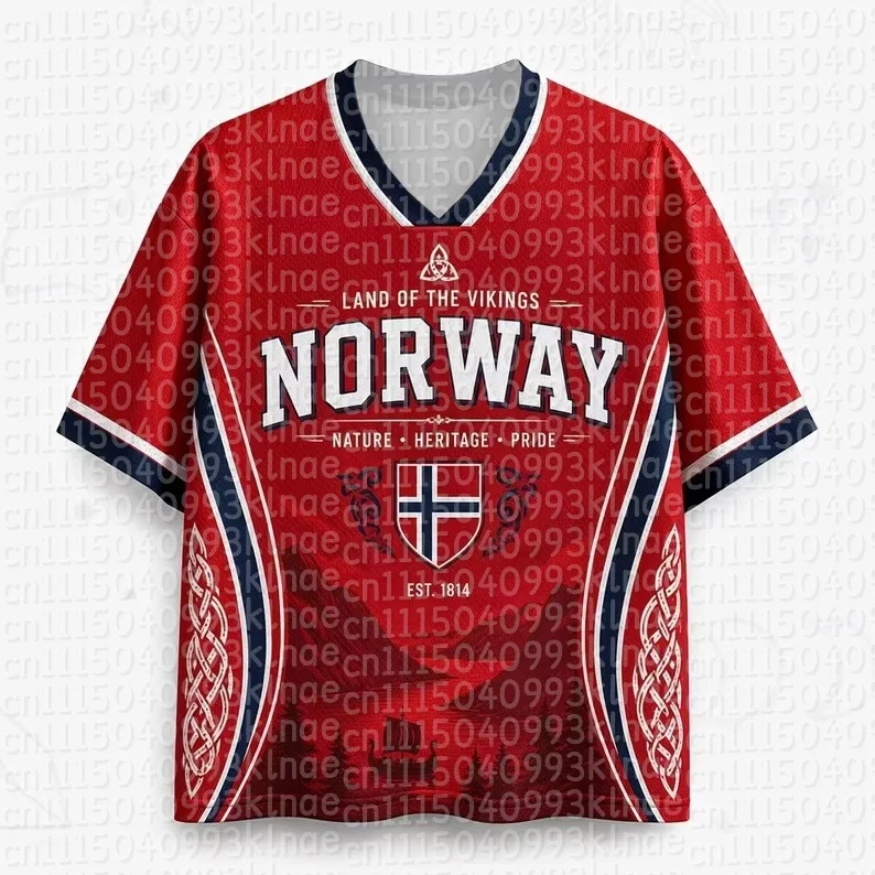 Norway Soccer Jersey 2026 Family Matching Clothes Viking Football Shirt Land of Vikings Men Kids Sportswear Norwegian Uniform