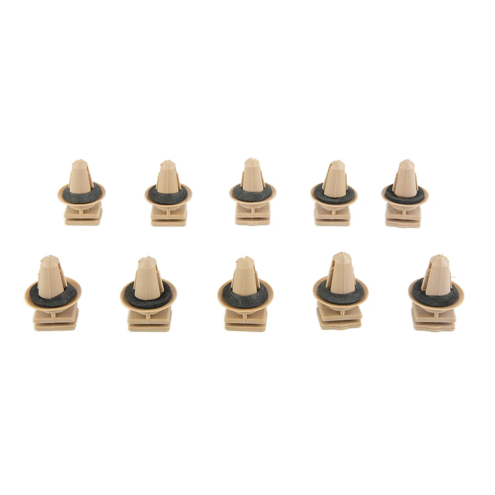 10pcs For BMW Car Clip Trims On Sill & Door Entrance Plastic Clips 51477117532 Fit 10mm Hole Retainer Accessories