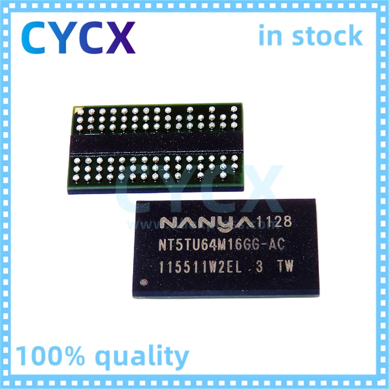 NT5TU64M16GG-AC FBGA84 Barang Baru DDR2 Partikel 64M * 16-Bit Stok Asli