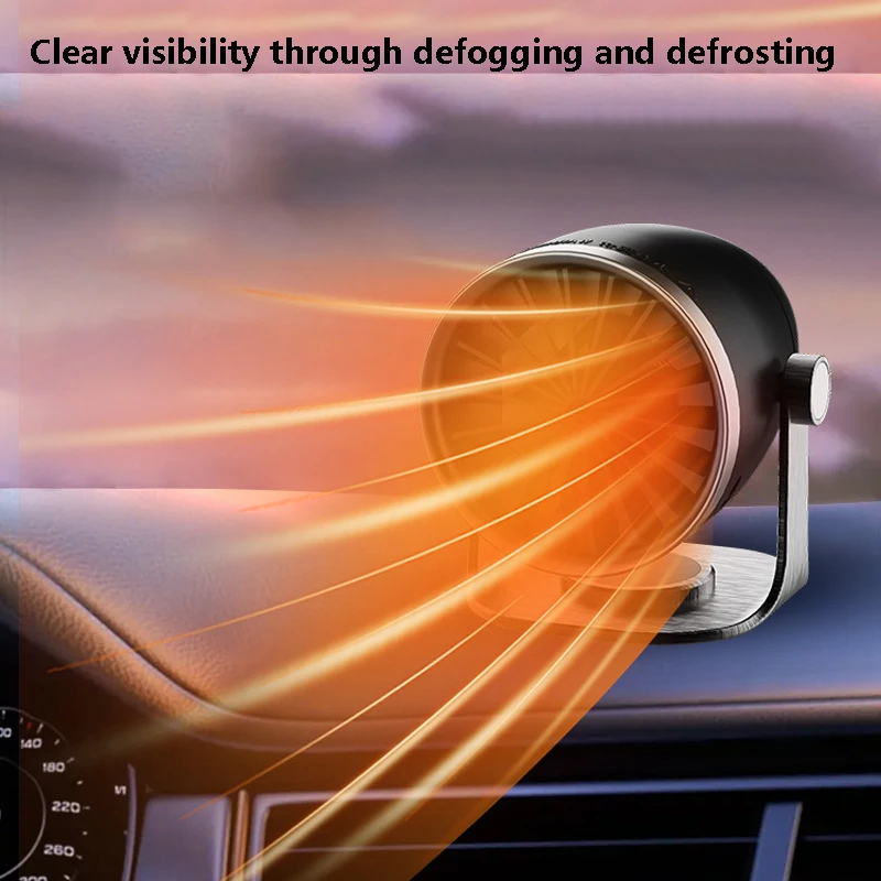 

Автомобильный воздушный обогреватель, 12 зимних, размораживатель лобового стекла, регулируемый угол нагрева и охлаждения, вилка прикуривателя двойного назначения