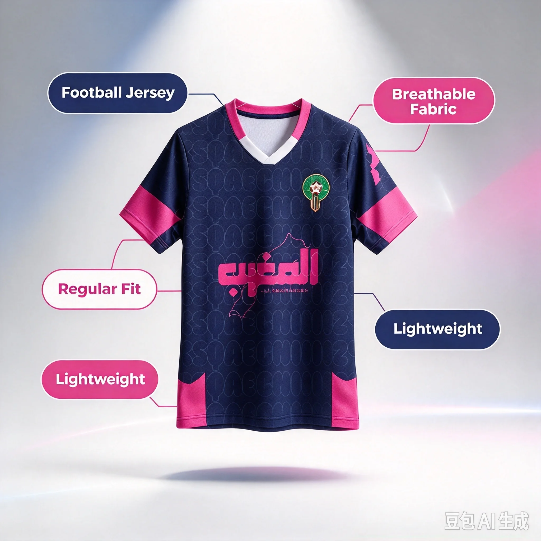 2026 Morocco Season Football Classic Men's and Women's Fan Style Jerseys Breathable Quick-drying Tops 3D Print Parent-child Tee