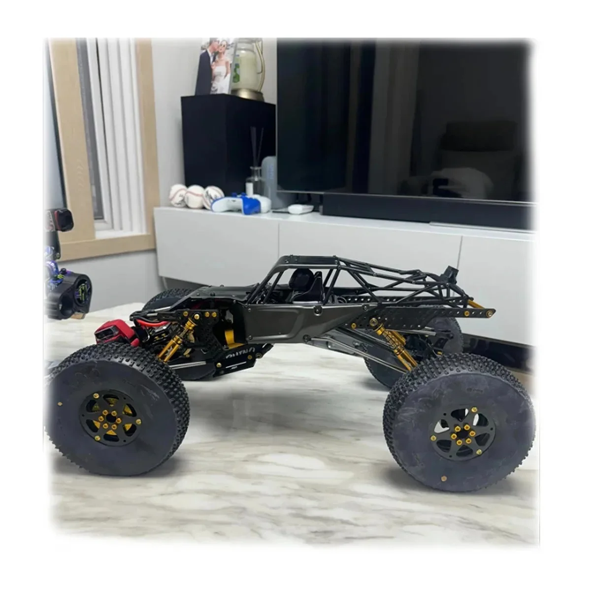 RhinoRC LCG Sporty Crawler Car,With Metal Portal Axles,AM32 80A ESC S12 Outrunner Rotor Power Kit,for RC 1/10 Off-Road