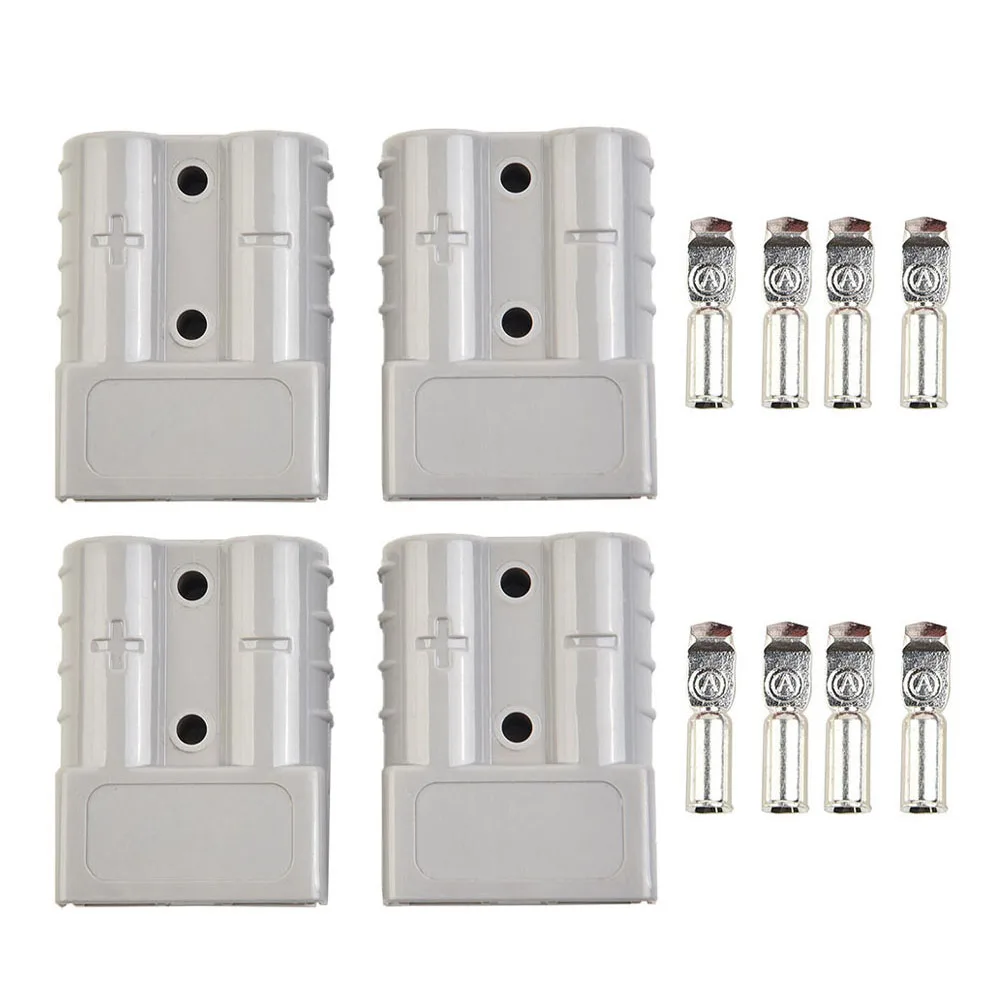 

Cable Terminal Forklift Battery Power Connector Buses. RVs Ships Connectors Copper Silver Female Gray High Male