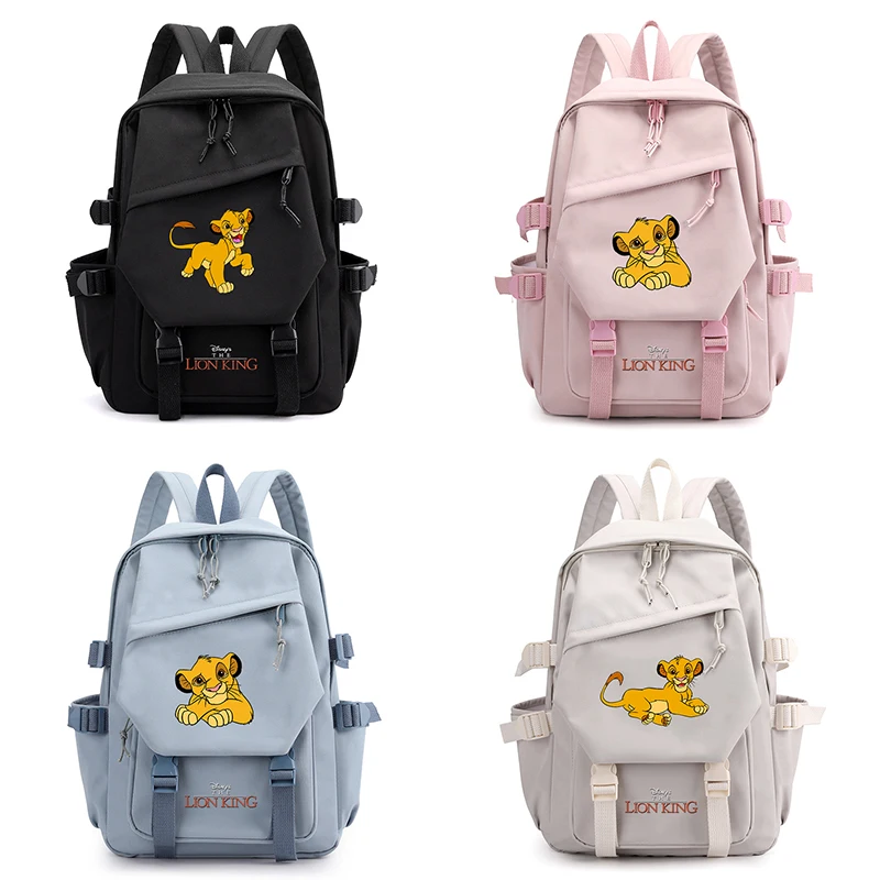 

Disney The Lion King Simba Men's Women's Backpacks Teenager Student Rucksack Girls Boys School Bags Travel Mochila