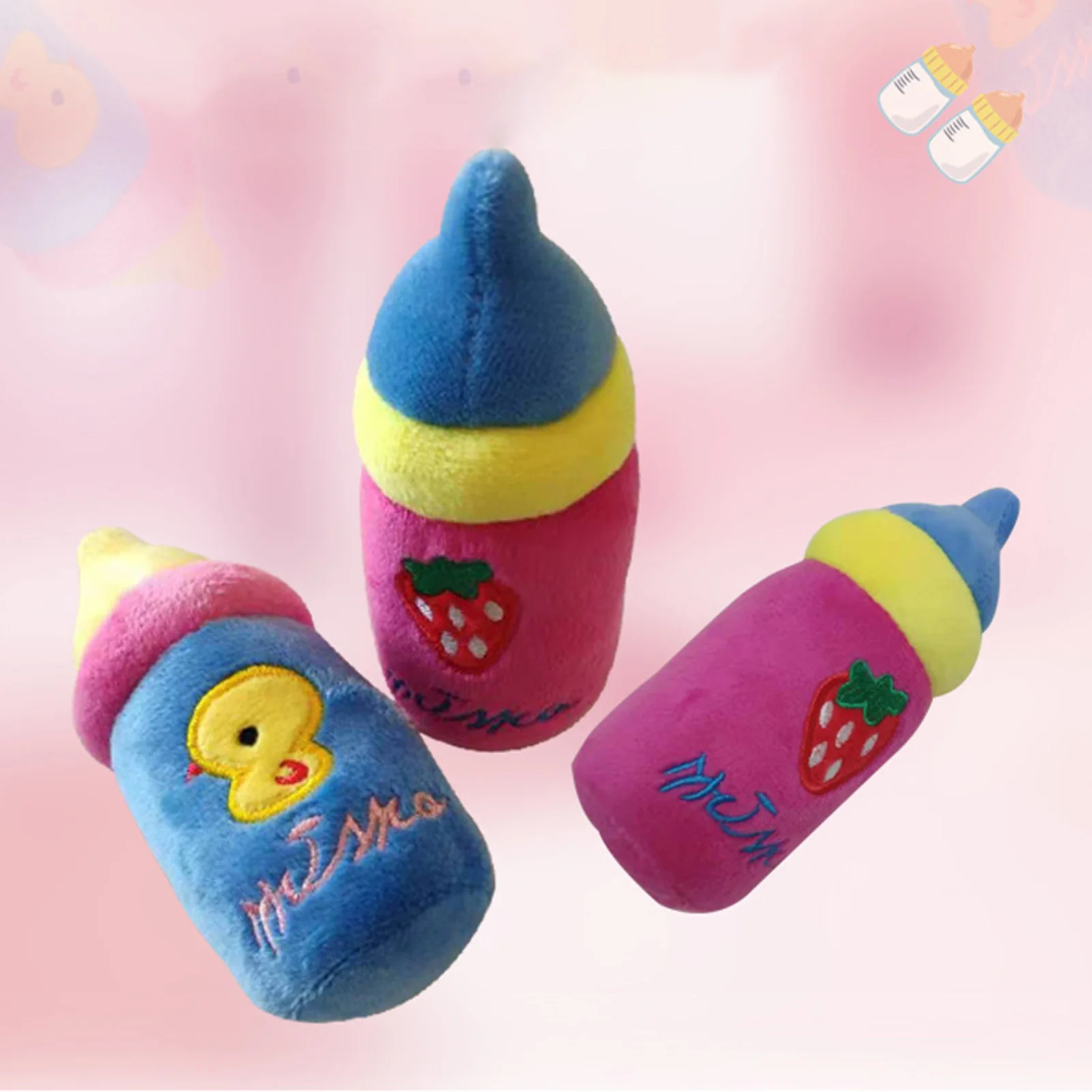 Dog Plush Toy Short Plush Dog Stuffed Toy Squeaky Canine Plush Toy For Small Medium Dogs Indoor Outdoor Play Pet Gift