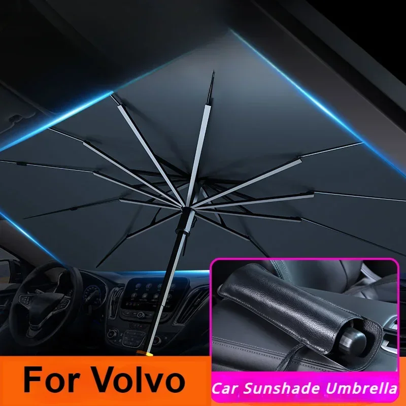 Car Windshield Sunshade Umbrella For Volvo EX90 XC90 XC40 XC60 V60 V90 S60 S90 C30 S40 V40 S80 XC Classic Car Front Shading