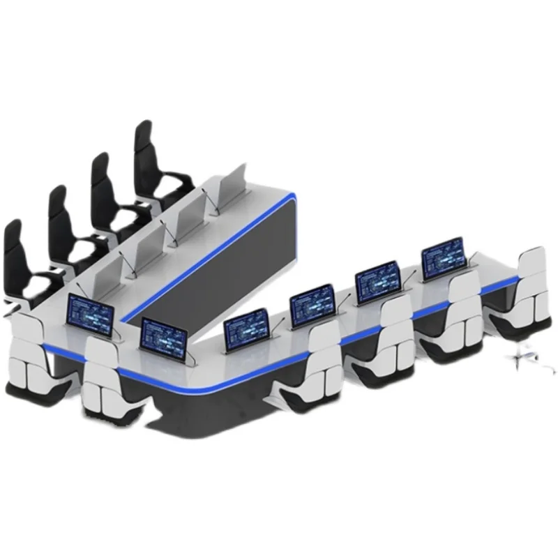 Customized security paint command console Network conference table Command room Command center dispatching desk