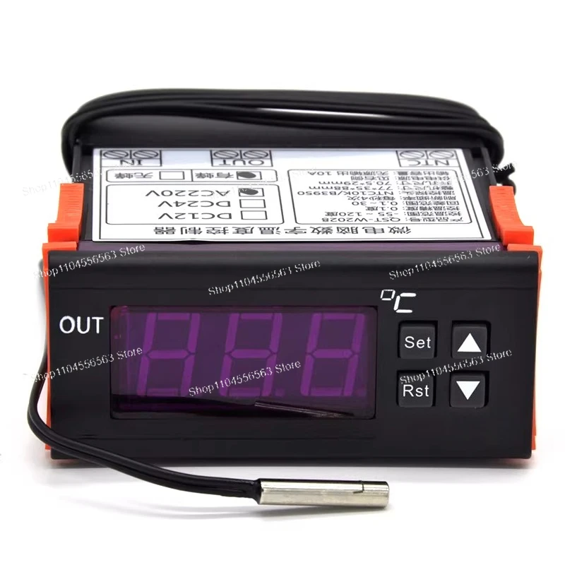 XH-W2020 Digital Temperature Controller – 0.1°C Precision Thermostat for Refrigerator/Freezer