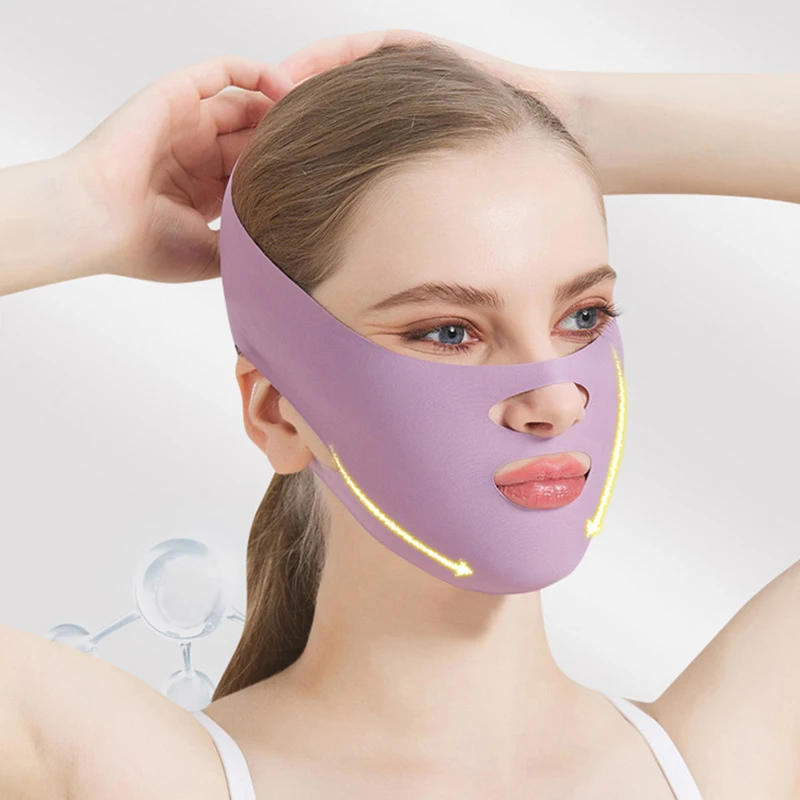 Moldeador de cara en V, vendaje adelgazante, relajación, levantamiento de forma de cinturón, Reduce la papada, banda de adelgazamiento Facial, masaje