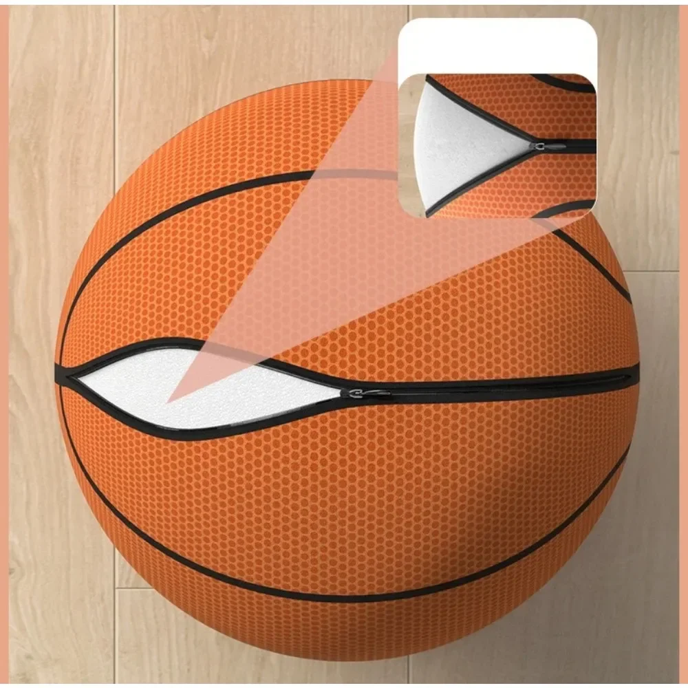 غطاء قماش كرة السلة من الإسفنج المرن الناعم للاستخدام الداخلي وكثافة كرة كتم الصوت والألعاب الرياضية بدون كرة ضوضاء