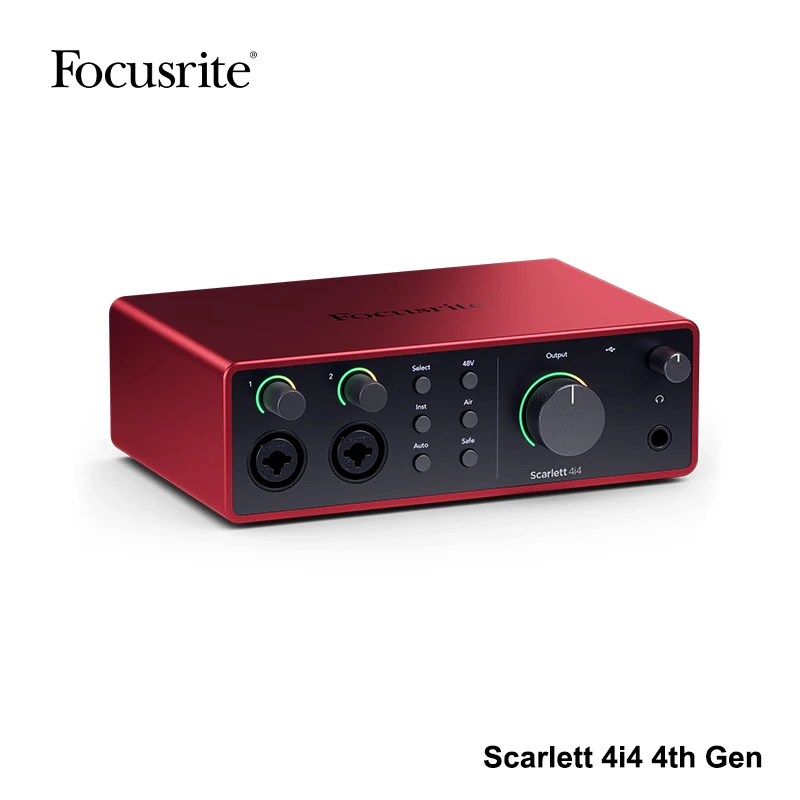 Focusrite Scarlett 4i4 4-го поколения USB аудио интерфейс для Songwriters Content Creator высокоточная студийная качественная запись