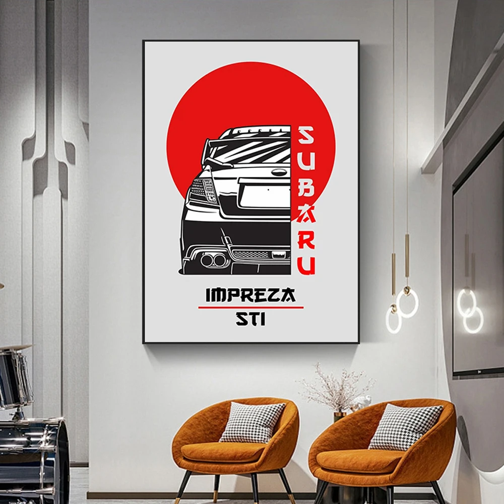 Japan Nissan 80s Gtr Sports Car Wall Art Poster Modern R34 Old Mazda Jdm Skyline Canvas Printing Living Room Home Decor Gifts