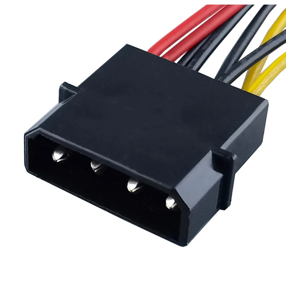1pcs 4-Pin Molex to 3-Pin fan Power Cable Adapter Connector 12v*2 / 5v*2 Computer Cooling Fan Cables for CPU PC Case Fan cable