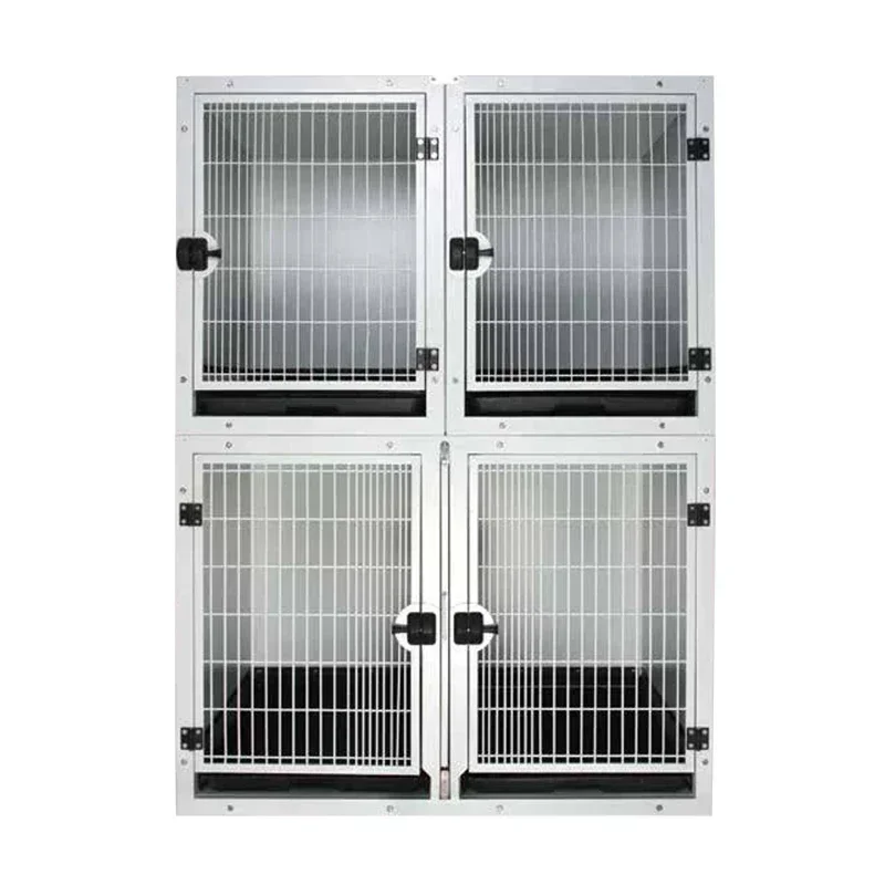 Veterinary Equipment 304 Stainless Steel Pet ICU Cage For Dog Cat Vet oxygen supply bank cages for Clinic and hospital