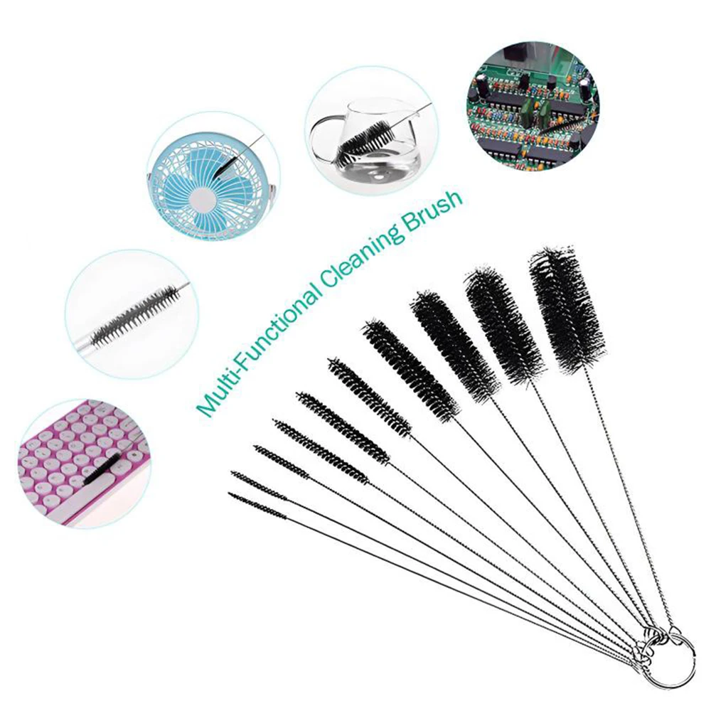 10PCS/Set Metal Cleaning Brush for Glass Tube Pipe Hookah Smoking Cachimba Pipas Fumar Feeding Bottle Brush