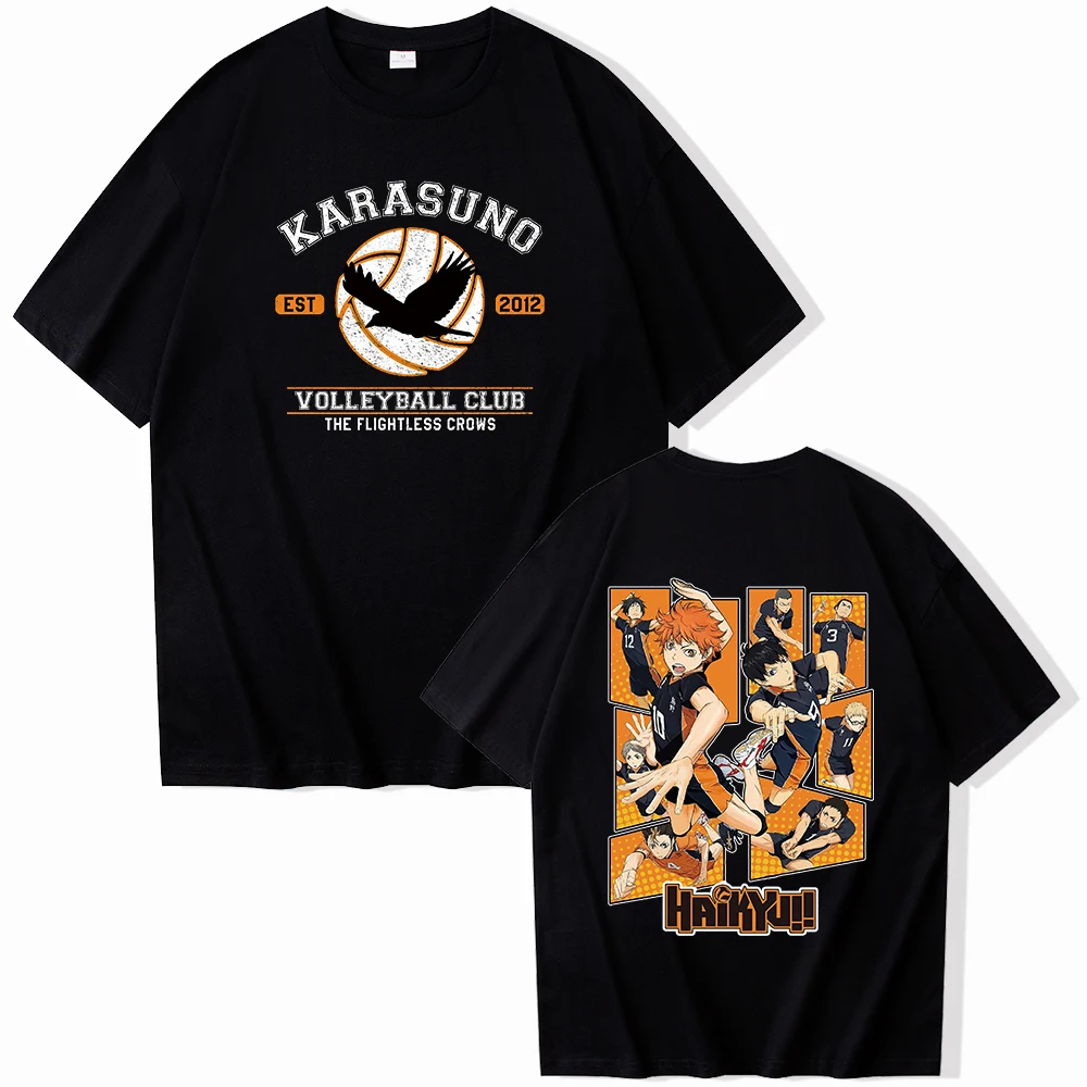 Anime-Haikyu!! T-Shirts Unisex Harajuku O-Neck Short Sleeve Shirts Commemorative Shirt