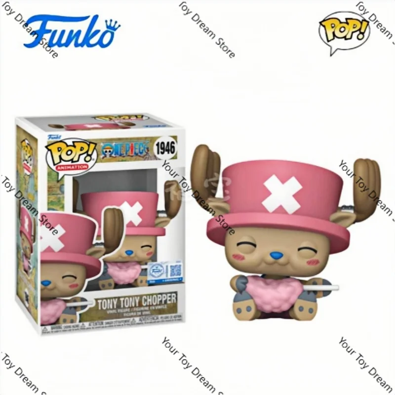 

Tony Tony Chopper #1946 Figure Decor Sculpture Doll One Piece Funko Pop Q Version Collect Souvenirs Limited Edition Toys Gifts