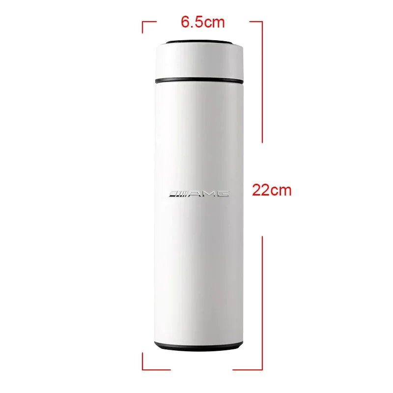 New Car Smart Thermos Bottle With Temperature Display Coffee Cup for Mercedes benz AMG C E G CLA GLK CLASS W221 W212 W213