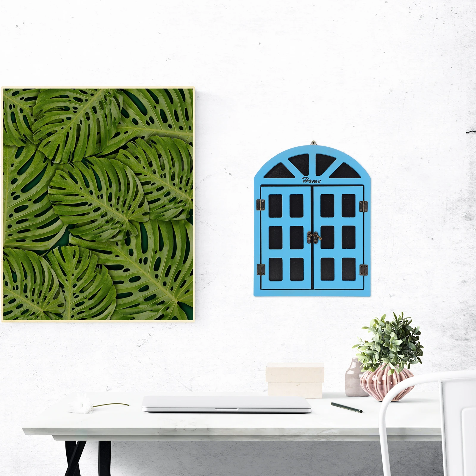 

Wooden Wall Chalkboard Small Yellow Erasable Surface Retro Window Decor Vintage Window Chalkboard For Shop Blackboard Sign