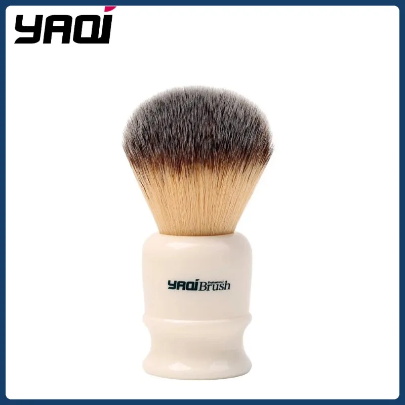 

Yaqi 22 мм желтые синтетические волосы с белой ручкой мужская влажная помазок для бритья для портативных путешествий однотонный набор для бритья новый