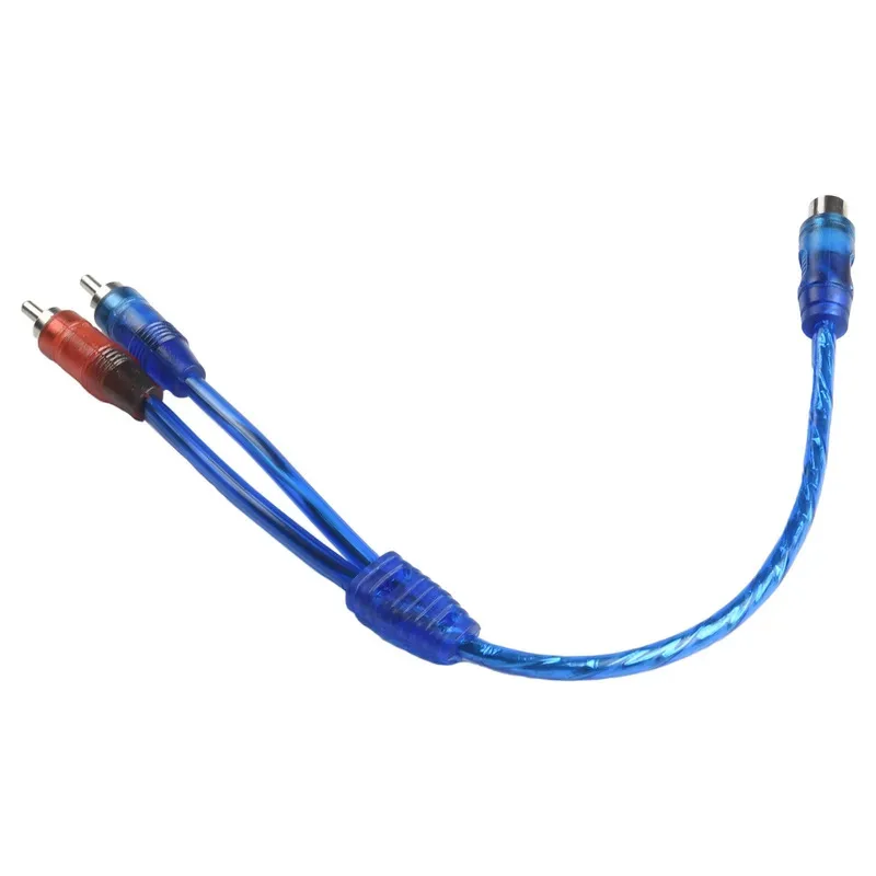 2Pcs Set RCA Audio Cable "Y" Splitter Adapter Computer 1 Female To 2 Males Cord 12 Inch Cables For Home Audio image 6