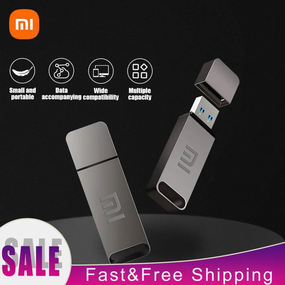 Xiaomi 2TB 1TB Metal Flash Drive Thumbdrive Pendrive 256GB 512GB Waterproof U Disk Keyrings Can Be Fastened Memoria Usb New