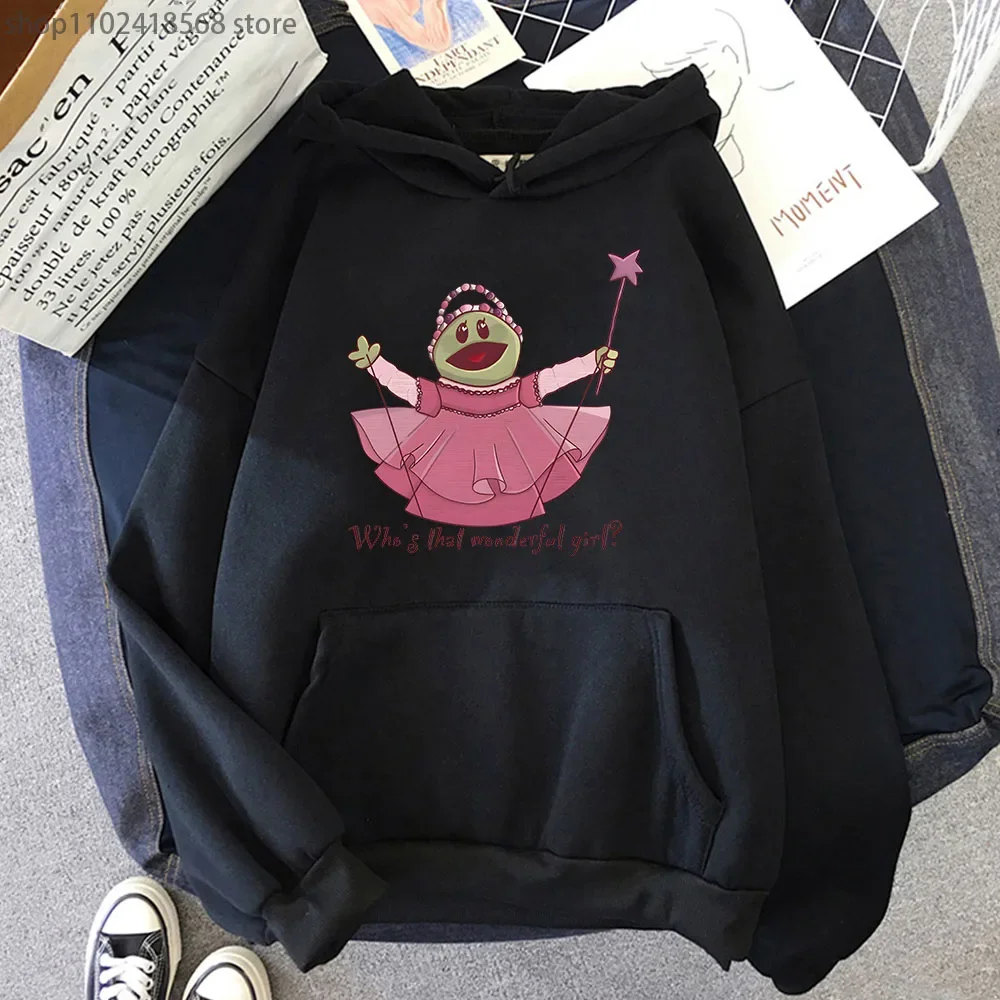 

Hot Anime Nanalan Hoodies Kawaii Who's That Wonderful Girl Sweatshirt High Street Streetwear Men Top Y2k Pulover Women Clothing