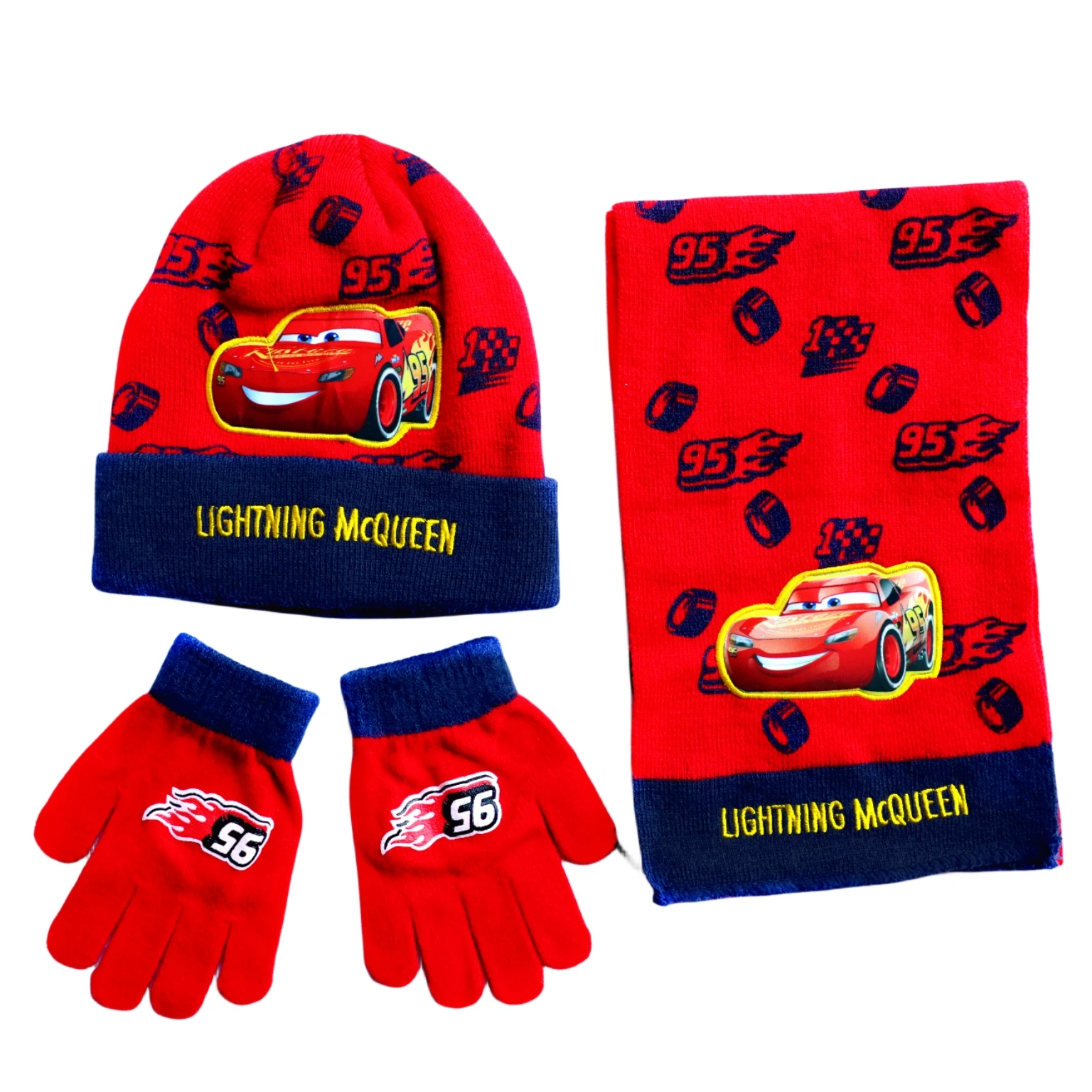 หมวกเด็กฤดูใบไม้ร่วงฤดูหนาว หมวกไหมพรมลายการ์ตูนรถยนต์ 95 หมวกไหมพรมลายคริสต์มาส ของขวัญคริสต์มาสสำหรับเด็ก หมวกคริสต์มาสลายรถยนต์