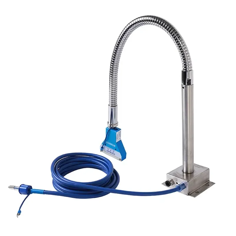 China Best Selling Stainless Steel Industrial Use AC Motor Static Electricity Eliminator Dust Remove Ionizing Air Nozzle