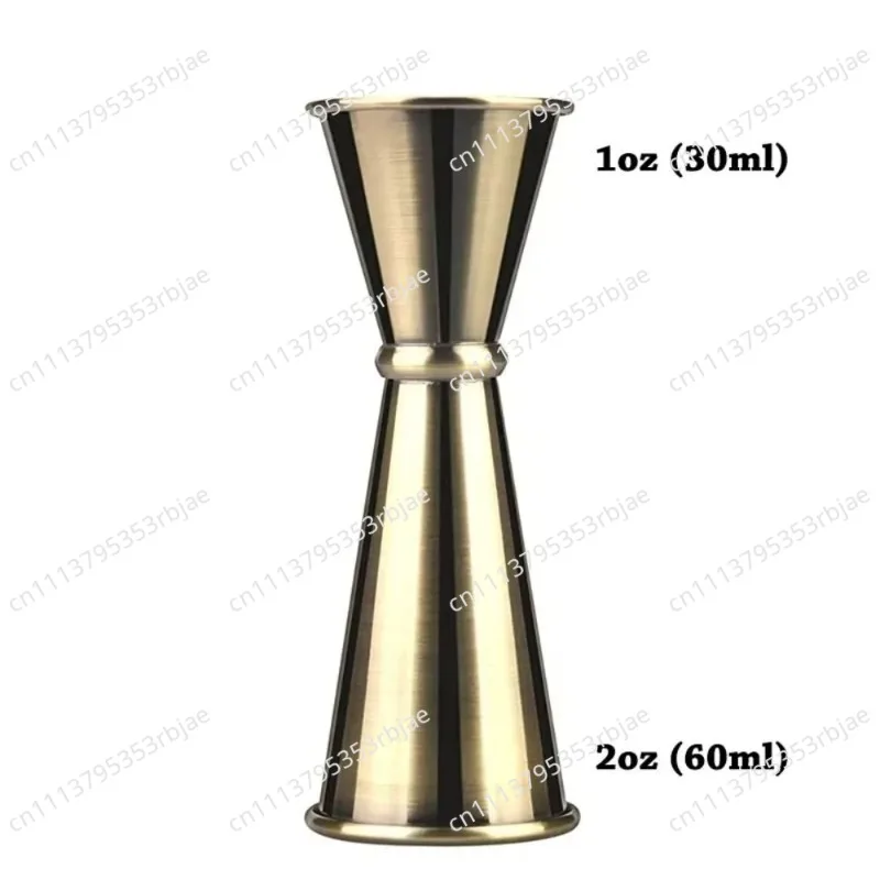 Japanese Style Double Cocktail Jigger Stainless Steel 1oz / 2oz Drink Spirit Measure Jigger with Scale Dual-sided